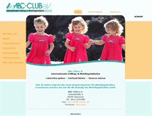 Tablet Screenshot of abc-club.de